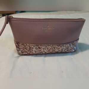Kate Spade Two-tone Glitter makeup bag